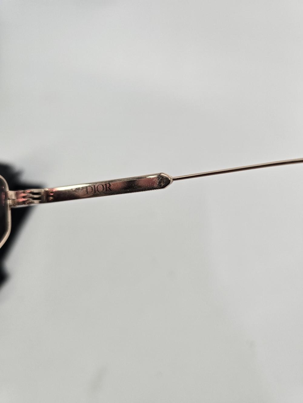 Dior DiorCannage B1U Burgundy Oval Metal Frame Sunglasses with Case and Cloth - Picture 8 of 13